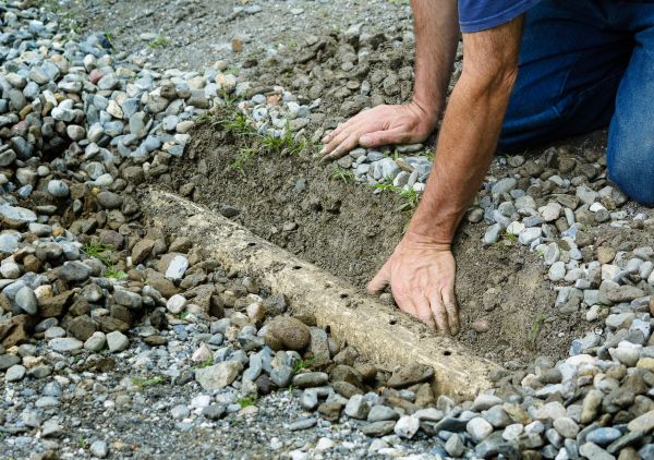 French Ditch Installation in Salem